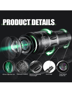 Telescopio Monocular Mini 11X40 ELGOTAN BAK4 Impermeable 2