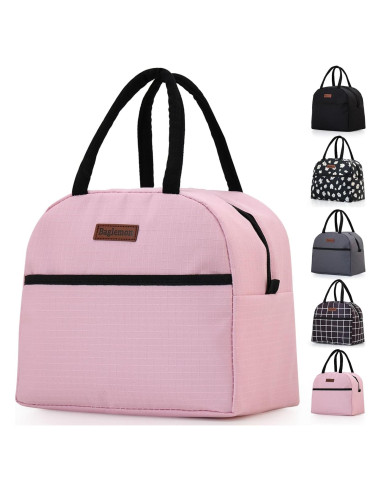Bolsa de Almuerzo Aislada Baglemon Rosa 26x14.5x23cm