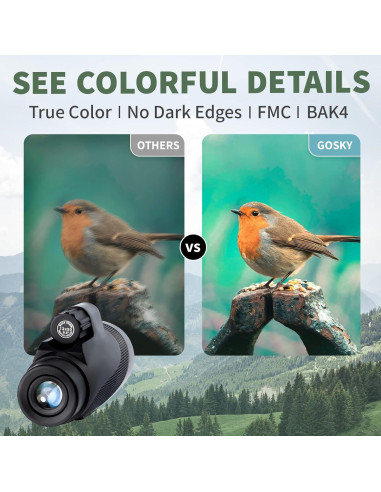 Telescopio Monocular Gosky Titan 12X50 Impermeable