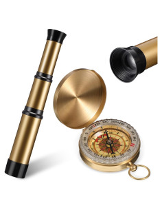 Telescopio Pirata Plegable con Brújula Juexica 22,66 cm