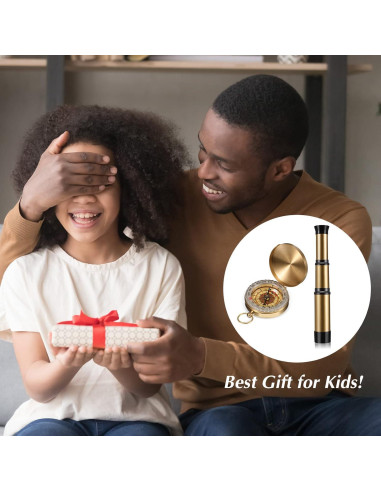 Telescopio Pirata Plegable con Brújula Juexica 22,66 cm