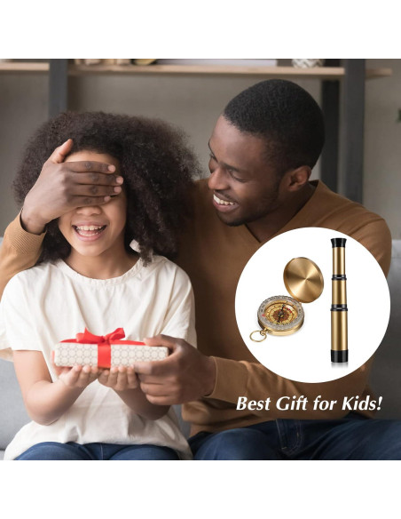 Telescopio Pirata Plegable con Brújula Juexica 22,66 cm