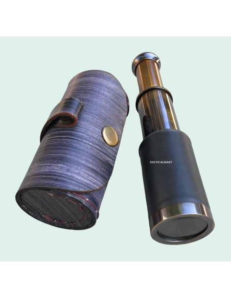 Telescopio de latón 15 cm NauticalMart con estuche