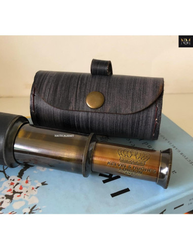 Telescopio de latón 15 cm NauticalMart con estuche