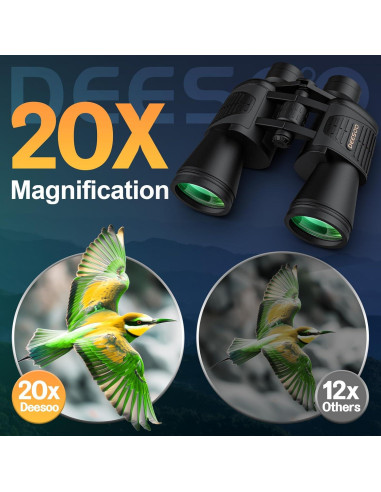 Binoculares Deesoo 20x52 HD para Observación de Aves