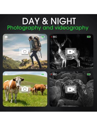 Monóculo Digital YUANZIMOO Visión Nocturna 8X 2000mAh