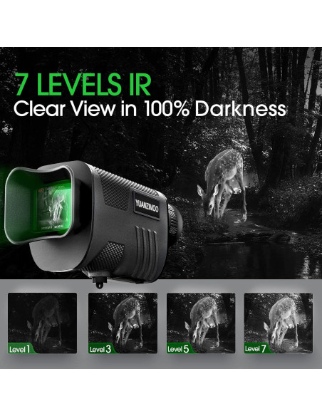 Monóculo Digital YUANZIMOO Visión Nocturna 8X 2000mAh