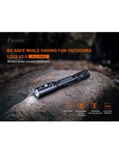 Linterna Táctica Fenix LD22 V2 800 Lúmenes Recargable 2