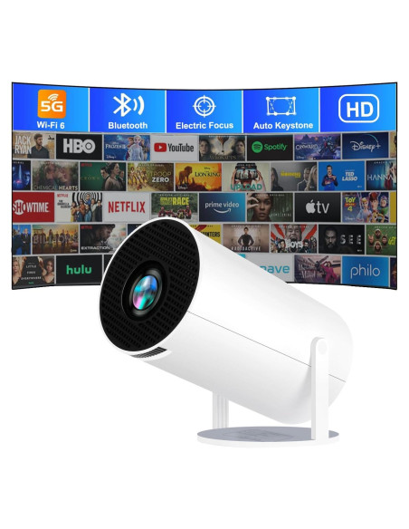 Mini Proyector DCHAV HY300 Pro WiFi Bluetooth 720p 4K Mini Proyector DCHAV HY300 Pro WiFi Bluetooth 720p 4K