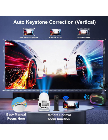 Mini Proyector DCHAV HY300 Pro WiFi Bluetooth 720p 4K Mini Proyector DCHAV HY300 Pro WiFi Bluetooth 720p 4K