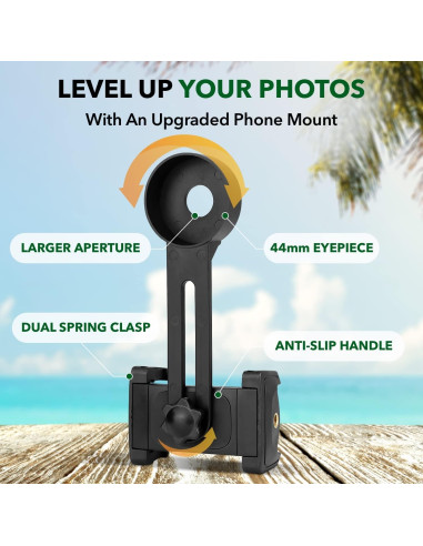 Adaptador de Teléfono Monocular STARSCOPE G3 10x Negro