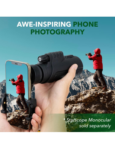 Adaptador de Teléfono Monocular STARSCOPE G3 10x Negro