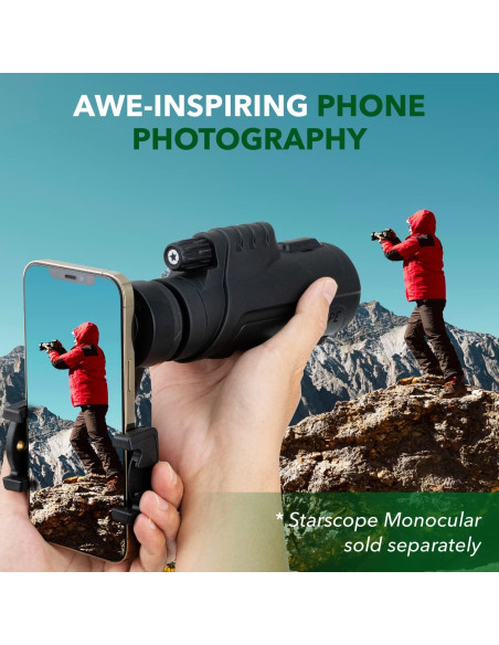 Adaptador de Teléfono Monocular STARSCOPE G3 10x Negro