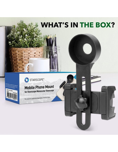 Adaptador de Teléfono Monocular STARSCOPE G3 10x Negro
