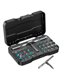 Juego de Destornilladores Magnéticos 24 en 1 AMIR con Mango Trinquete