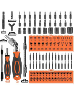 Juego de Destornilladores BTEC 68 en 1 con Estuche 2