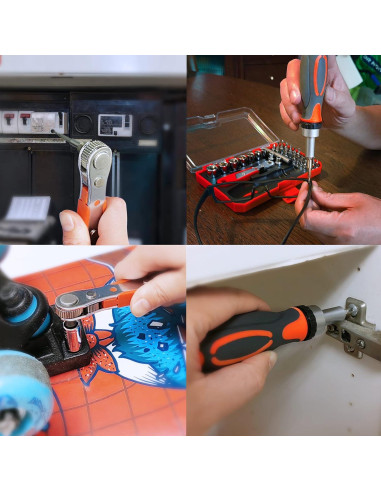 Juego de Destornilladores de Carraca 42 en 1 TOOLMAK