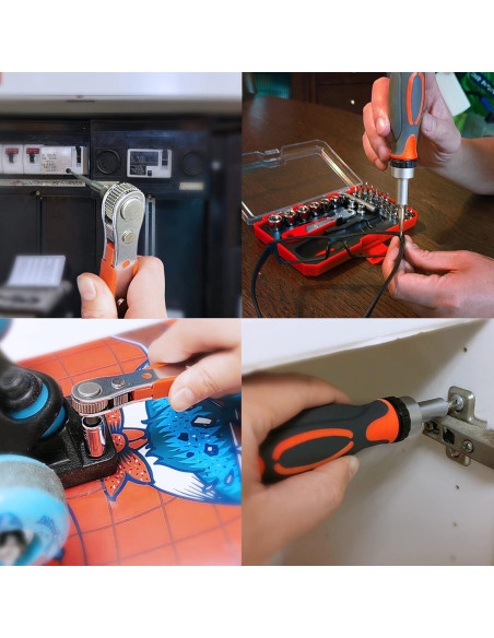 Juego de Destornilladores de Carraca 42 en 1 TOOLMAK