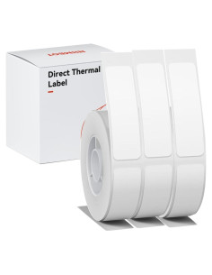 Papel de Etiqueta Blanco Haihaixiong 3 Rollos 12x40mm