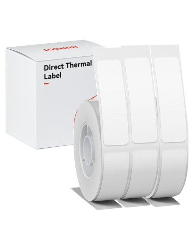 Papel de Etiqueta Blanco Haihaixiong 3 Rollos 12x40mm