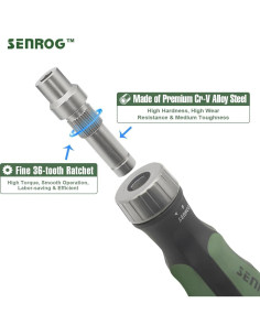 Destornillador de 24 en 1 SENROG con bits intercambiables 2