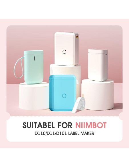 Papel de Etiqueta Blanco Haihaixiong 3 Rollos 12x40mm