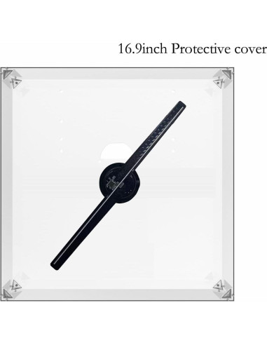 Cubierta de Ventilador Holográfico 3D MAGIXUN 58 cm Transparente