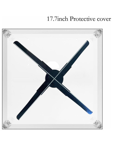 Cubierta de Ventilador Holográfico 3D MAGIXUN 58 cm Transparente