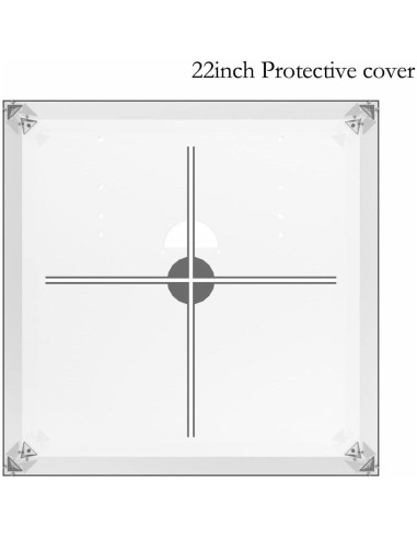 Cubierta de Ventilador Holográfico 3D MAGIXUN 58 cm Transparente