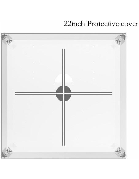 Cubierta de Ventilador Holográfico 3D MAGIXUN 58 cm Transparente