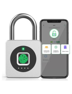 Candado Biométrico Pothunder YL-P6BF Plata con APP
