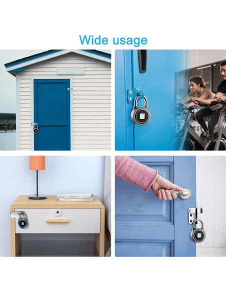 Candado Biométrico MEGAFEIS Bluetooth Gris 181g Candado Biométrico MEGAFEIS Bluetooth Gris 181g