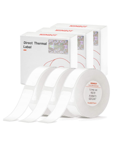 Cinta de Etiqueta Niimbot D11/D110/D101 3 Rollos 12x40mm