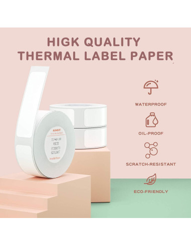 Cinta de Etiqueta Niimbot D11/D110/D101 3 Rollos 12x40mm