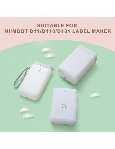 Cinta de Etiqueta Niimbot D11/D110/D101 3 Rollos 12x40mm