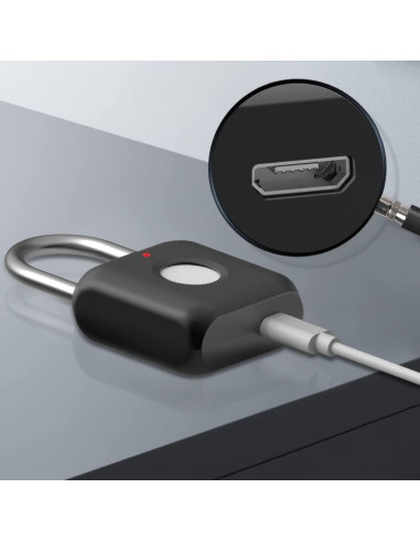 Candado biométrico eLinkSmart para casillero negro