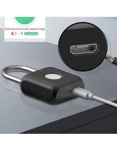Candado biométrico eLinkSmart para casillero negro