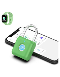 Candado Biométrico eLinkSmart Verde Aguacate 20 Huellas