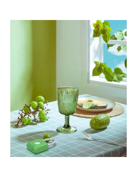 Candado Biométrico eLinkSmart Verde Aguacate 20 Huellas
