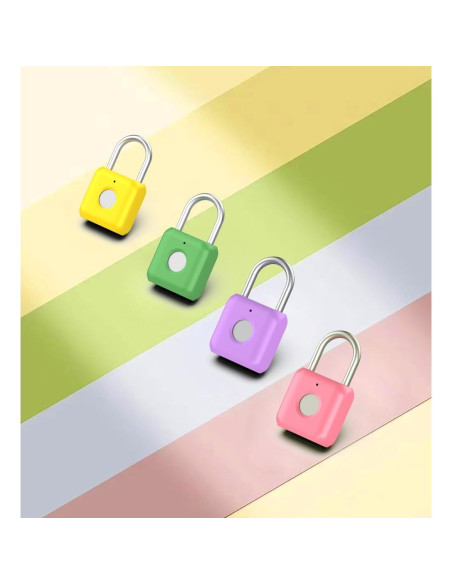 Candado Biométrico eLinkSmart Verde Aguacate 20 Huellas