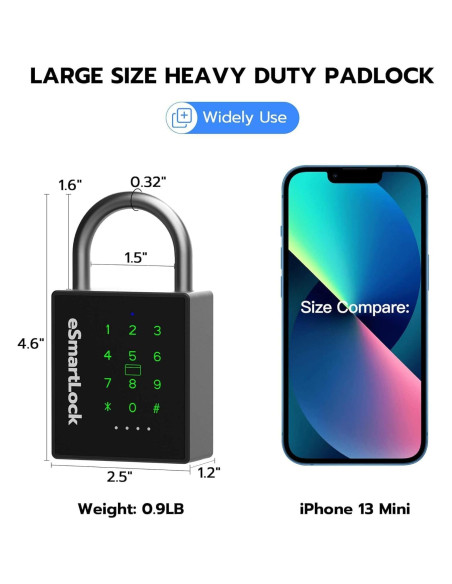 Candado Inteligente eLinkSmart P12BC Alta Resistencia IP67