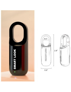 Candado Biométrico de Huella Digital Loccess M01 Negro 2