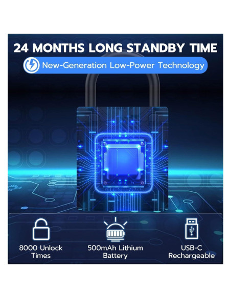 Candado Inteligente eLinkSmart P12BC Alta Resistencia IP67