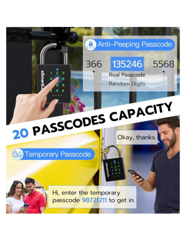 Candado Inteligente eLinkSmart P12BC Alta Resistencia IP67