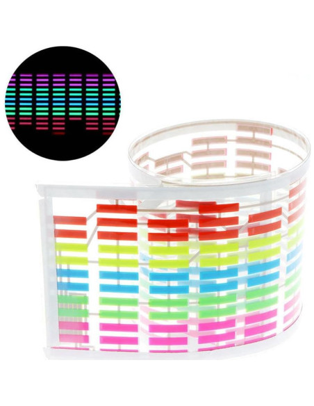 Luz LED Ecualizador Musical ESUPPORT 45x11cm Multicolor