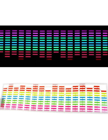 Luz LED Ecualizador Musical ESUPPORT 45x11cm Multicolor