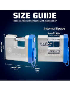 Candado Inteligente Magmaus SRL70 Biométrico 20 Huellas 2