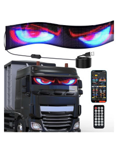 Letrero LED Hirealou 90x19 cm Ojos de Diablo Programable