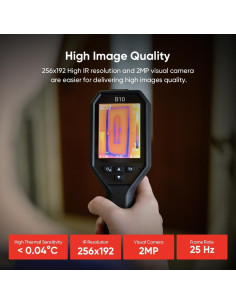 Cámara Térmica HIKMICRO B10 IR 256x192 2MP Pantalla 3.2" 2