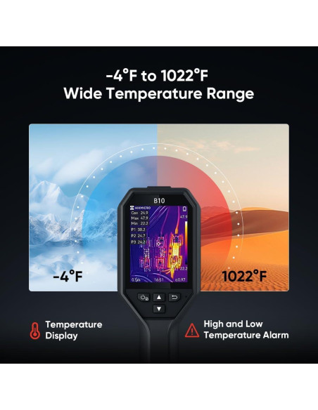 Cámara Térmica HIKMICRO B10 IR 256x192 2MP Pantalla 3.2"